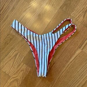 Cupshe reversible Striped Bikini Bottom